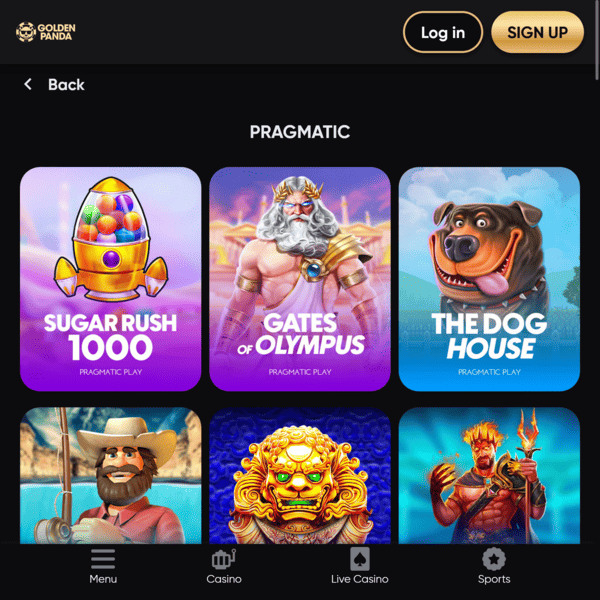 Offre de Bonus Golden Panda Casino