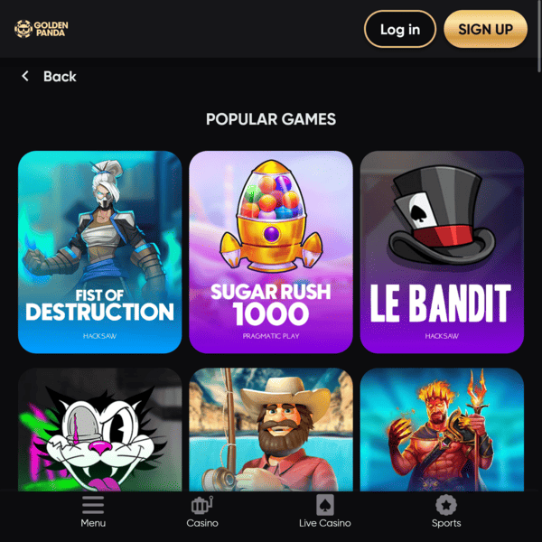 Support Client Golden Panda Casino