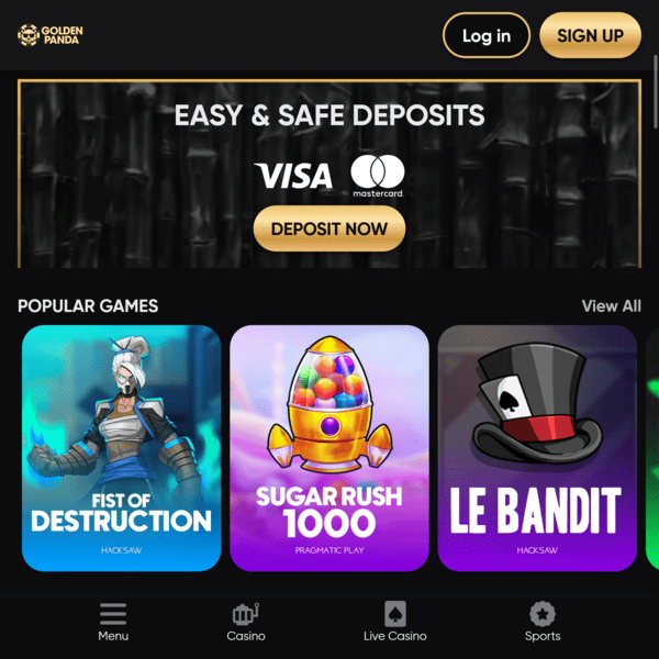 Section FAQ du Golden Panda Casino